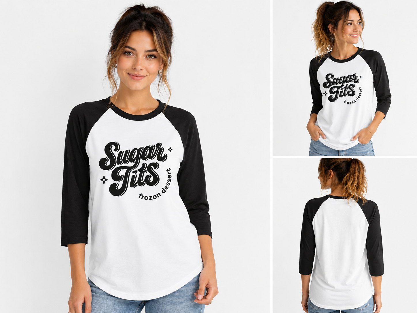 Sugar Tits Raglan Tee